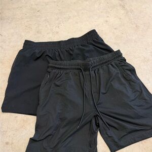 Legends Men's Black Athletic Drawstring Shorts bundle